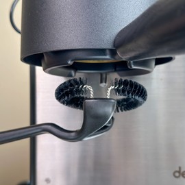 MiiCoffee Espresso Machine Cleaning Brush for 58mm Grouphead, Detachable 360° Nylon Cleaning Bristles