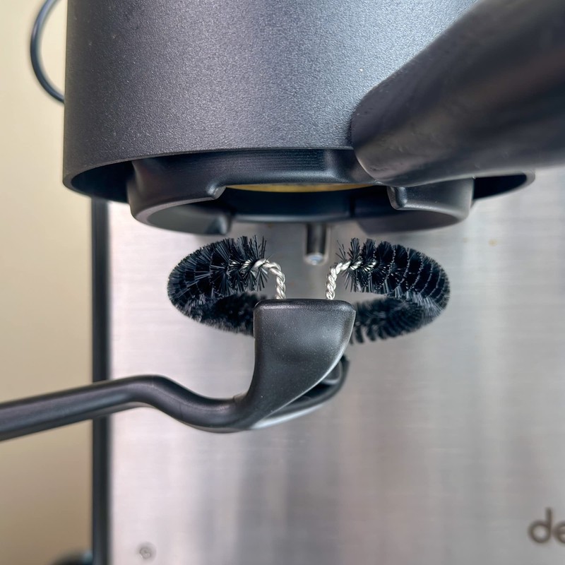 MiiCoffee Espresso Machine Cleaning Brush for 58mm Grouphead, Detachable 360°