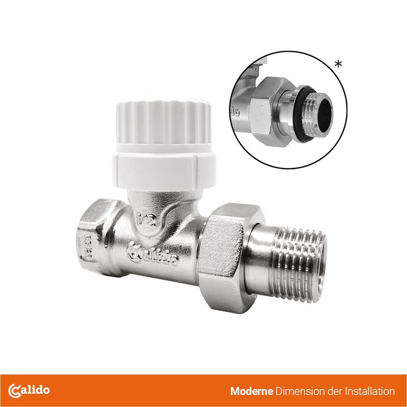 CALIDO Thermostat Set, Thermostat Head with M 30 x 1.5