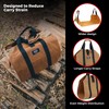 Nut Hugger Firewood Carrier Log Tote Bag, Waxed Canvas Wood