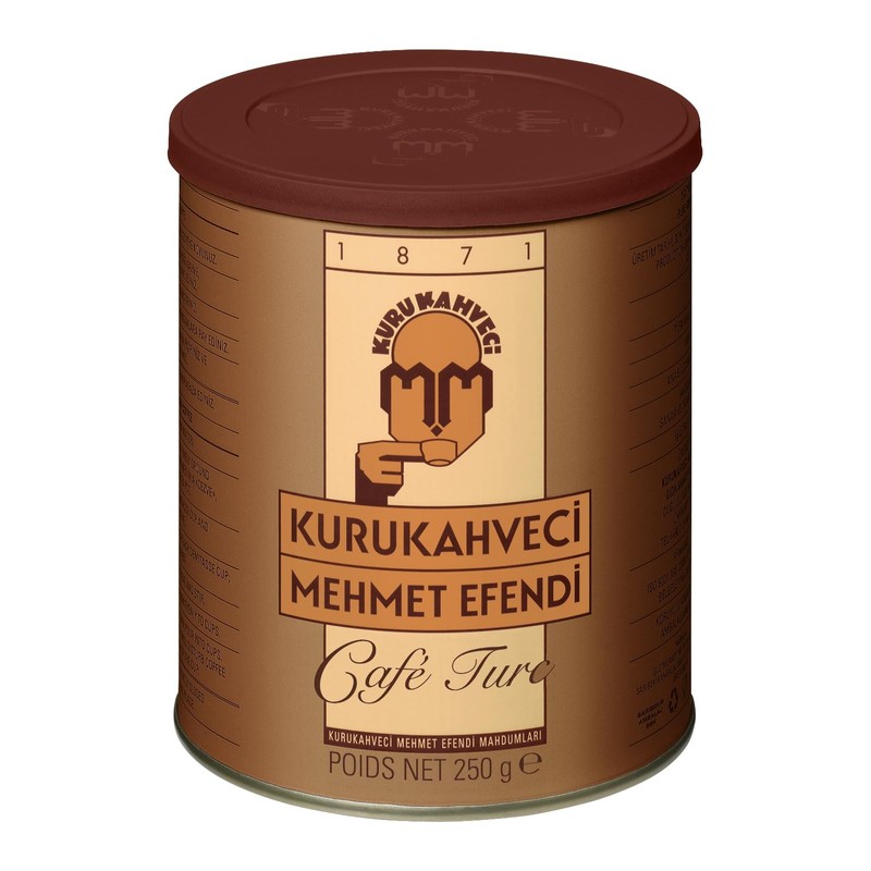 KURUKAHVECI MEHMET EFENDI Turkish Coffee, Cezve Set, Roasted Ground,Rich Aroma,