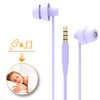 MAXROCK (TM - Auriculares de silicona suave total con micrófono