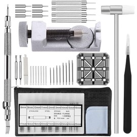 PIONEERS Watch Strap Link Removal Repair Tool,Watch Band Bracelet Pin Remover Adjustment Kit,Spring Bar Tool with Extra pins