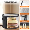Oversized Clear Hat Box Storage for 7 Caps, Portable Cowboy