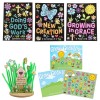 Religious Spring Garden Craft Kit & Activity Assortment, Bulk 72