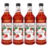 Monin Flavored Syrup, Wild Strawberry, 33.8-Ounce Plastic Bottle (Pack of