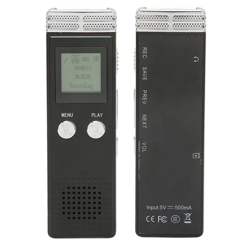 Digital Voice Recorder USB Charging Password Protection Voice Activated Portable
