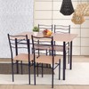 Giantex Modern 5 Piece Dining Table Set with 4 Chairs