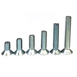 Uniqlo Countersunk Head Machine Screws Set of 10 [M4 x 8, M4 x 10, M4x12, M4x15, M4x20, M4x25]
