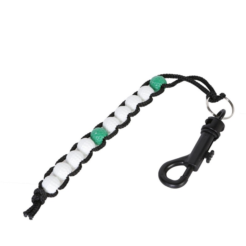 Andux 2pcs/Set Golf Beads Score Counter for Golfer JFQ-03 (White/Green)