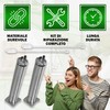 Repair kit hinges in black and spring for mounting on