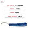 Equine Care Hoof Knife - Super Sharp J2 Steel Blade,