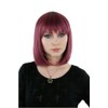 Prettyland - C1277 35cm Straight Red Plum Tones Highlights Mixed