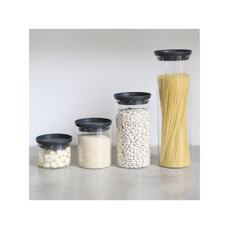 Brabantia Jar Stackable Glass, 0.6 L