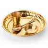 Tarini Gallery Brass Bhog Thali Pooja Accessory Article for Janamasthmi