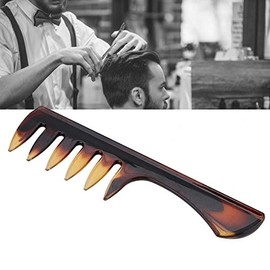 Peine para peinar el cabello, peine retro, peines texturizadores de pelo de peluquería de dientes anchos, peine de resina antiestático, peine de...   