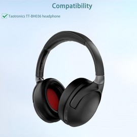 HAIZEEN Ear Pads Compatible with Taotronics TT-BH036 SoundSurge 36 Headphones Ear Pads Replacement Cushion (Softer Leather/High Density Foam)