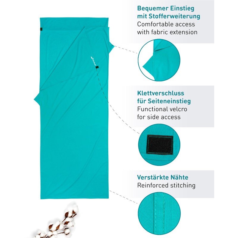 Fit-Flip Cotton Sleeping Bag – Ultralight Sleeping Bag Inner 325