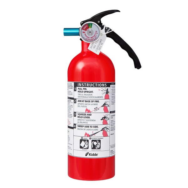 Kidde Fire Extinguisher for Home & Office Use, 5-B:C, 3.2 Lbs., USCG Approved with Strap Bracket (Included)