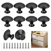 YYCLIPY 10pc Black Drawer Knobs 25mm Kitchen Cabinet Knob Aluminum