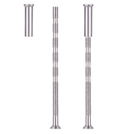 M3 Door Handle Bolt Through Fixings, 72 Pcs Door Handle Screws and Sleeves Kit, Door Handle Fixing Screws Connecting Bolts for Cabinets, Door Handles, Escutcheons, Drawers