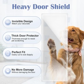 Delffyns Door Scratch Protector from Dog Scratching, 200'' x 8.3'' Dog Door Protector Scratch Guard, Ultra Durable Anti Scratch Guard Deterrent Tape, Clawguard Door Shield