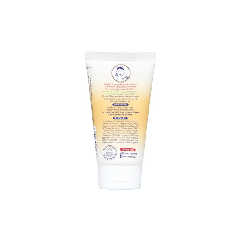 De La Cruz- Crema hidratante con vitamina E para rostro