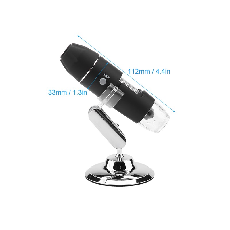 Professional Digital Electronic Microscope 1000X Magnifier Analog AV Output (,