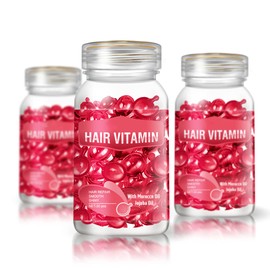 gowwimHair Vitamin Serum Capsule,Hair Treatment Serum,Argan Macadamia Avocado Oil,Deep Care Repair Damaged Hair,30 PCS