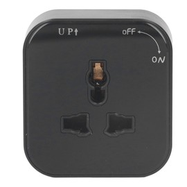 Square Track Adapter Surface Mounted Power Outlet Socket with Indicator Universal Interface 250V 13A