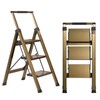 XinSunho 3 Step Ladder, Aluminum 3 Step Stool with Retractable