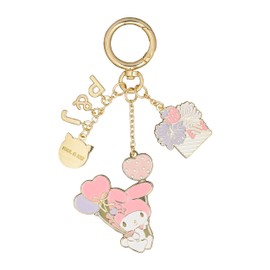 Marks PAJ-KH08-PK Kryzantame and My Melody Key Ring, Paul & Joe x My Melody Pink, Pink