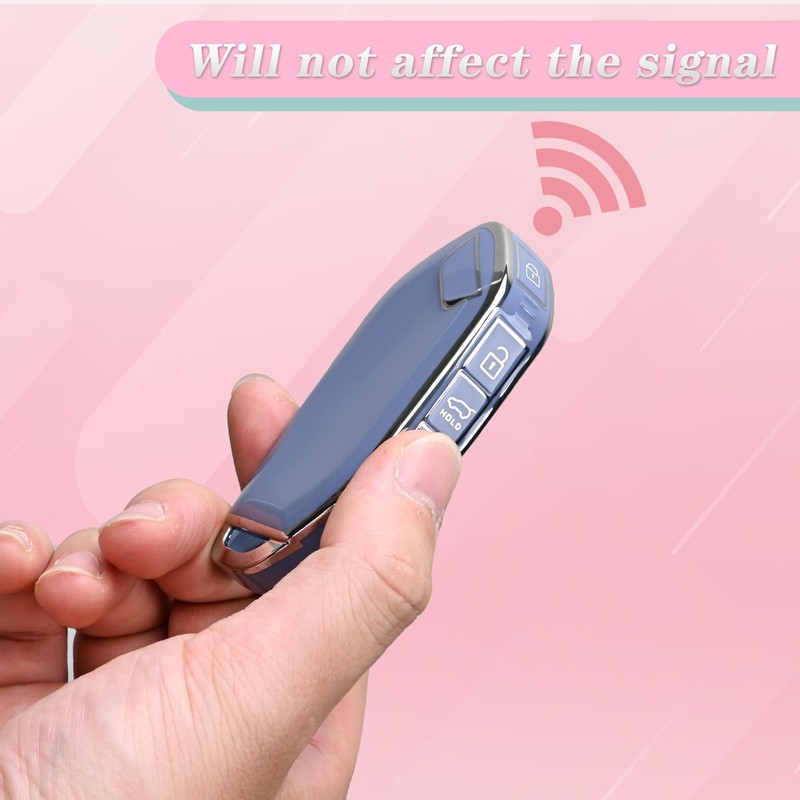 for kia Key Fob Cover - 5 Button Soft TPU