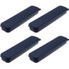 MY MIRONEY 4PCS Portable Travel Tableware Box Black Flatware Storage