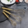 Berglander Gold Whisk Pack of 3 Stainless Steel 8",10",12", Titianium