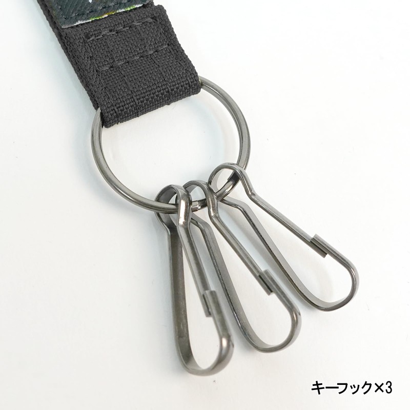 Finplus 0520655 Lee Cordura Recycled Polyester Carabiner Key Hook, Black