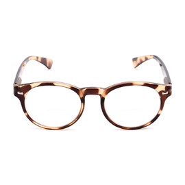 Readers.com Reading Glasses: The Ivy League Bifocal Reader, Plastic Round Style for Men and Women
