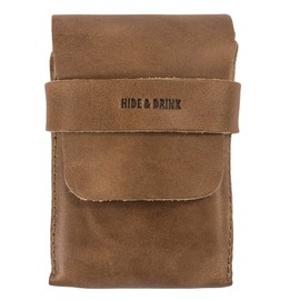 Hide & Drink, Playing Card Case Handmade from Full Grain Leather - Single Malt Mahogany
