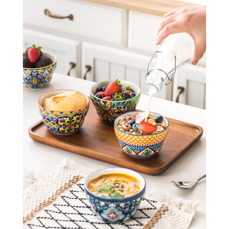 HENXFEN LEAD Bouillon Cups 8 Oz, Cup Soup Bowls, Small