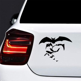 Flying Bats Decal Vinyl Sticker Funny for Cars SUVs and Trucks Window Bumper (Black)