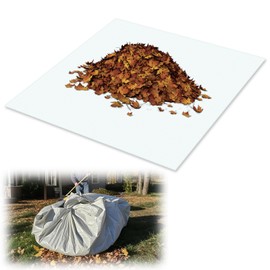 80” X 80” Plastic Poly Sheets - Multi Purpose Waterproof Outdoor Poly Tarp Cover for Leaf, Camping, Lawn Debris, Landscape Pruning, Yard Leaf Hauler