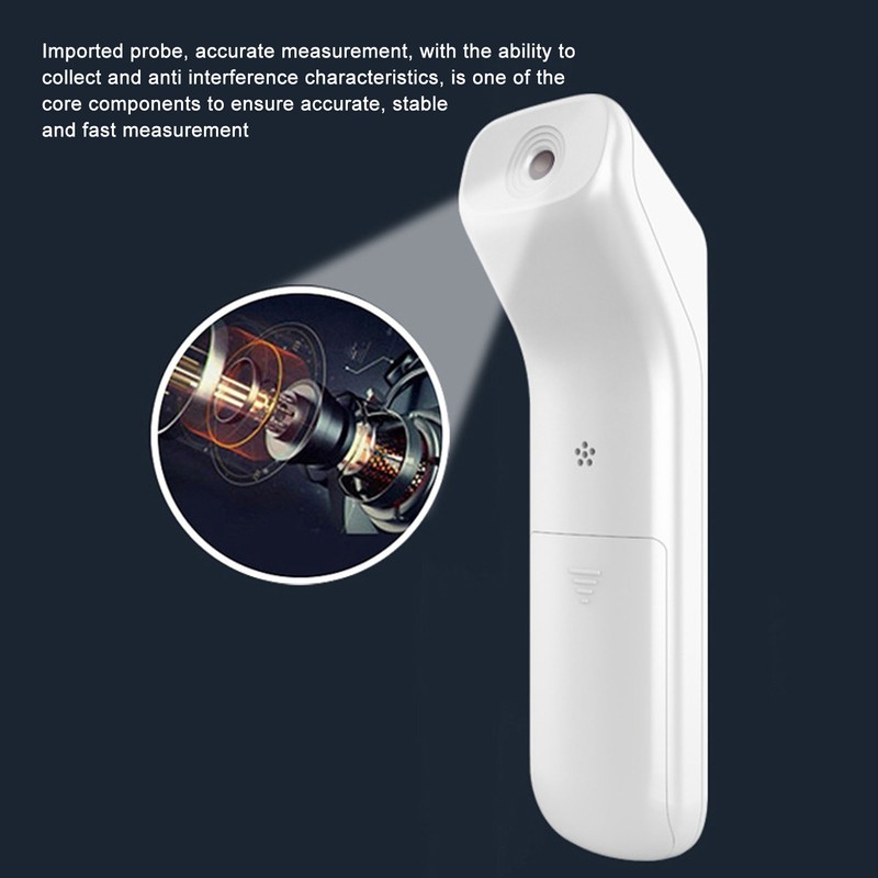 Forehead Thermometer White Large Display Memory Function Handheld Infrared Baby