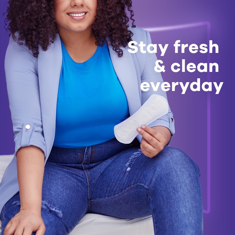 Always Daily Extra Protect Liners, Regular Length, Unscented Panty Liners,