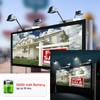 GULADUS Solar Billboard Lights Outdoor, 120 LEDs Super Bright Signboard