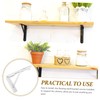 FUNOMOCYA Heavy Duty Metal Floating Shelf Brackets Sturdy Support for