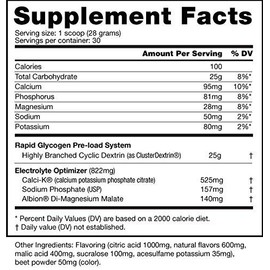 NutraBio Super Carb - Suplemento de Carbohidratos Complejos en Polvo - 25 gr de Dextrina en Racimo por Servicio - Electrolitos para Mejorar el Rendimiento - 840 gr - Kiwi Fresa 30 Porciones