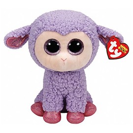 Carletto Ty 37048 Ty 37048-Lavender mit Glitzeraugen, Beanie Boo's, Ostern limitiert Lamm, 24 cm, lila