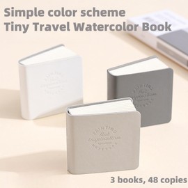 3PCS Pocket Sketchbook,Mini Travel Watercolor Sketchbook,Tiny Travel Watercolor Book,Mini Watercolor Sketchbook,Journal Notebook,Small Notebooks Pocket Size,Watercolour Paint Pad,Artist Sketchbook 05