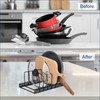 Toplife 7+ Lid Organizer, Adjustable Kitchen Cabinet Organizer for Cutting
