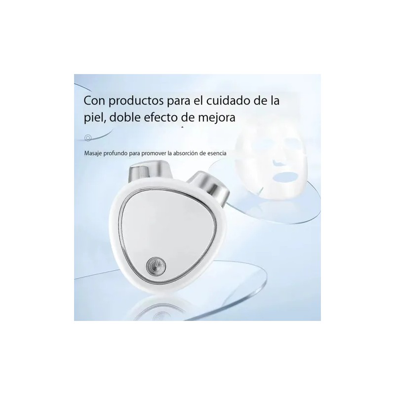 Tonificador facial microcorrientes + gel conductor 3×20 ml blanco, reafirma
